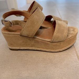 Joie suede platform sandals Size 8